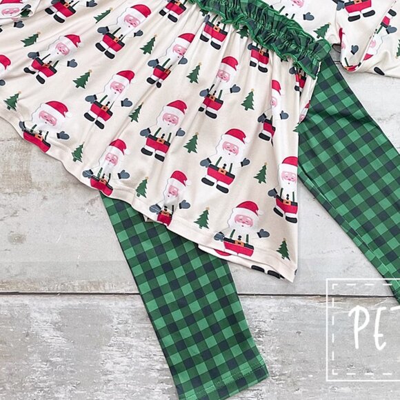 Pete & Lucy Hello Santa Pant Set - Picture 3 of 5